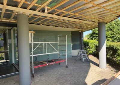 Plafond renovatie ronde deel