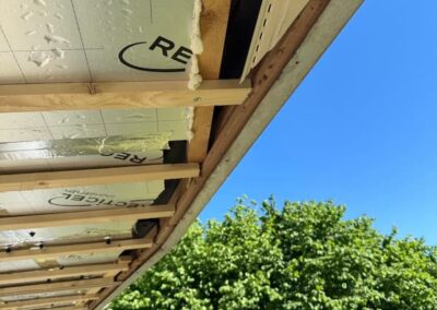 Plafond renovatie ronde deel isolatie